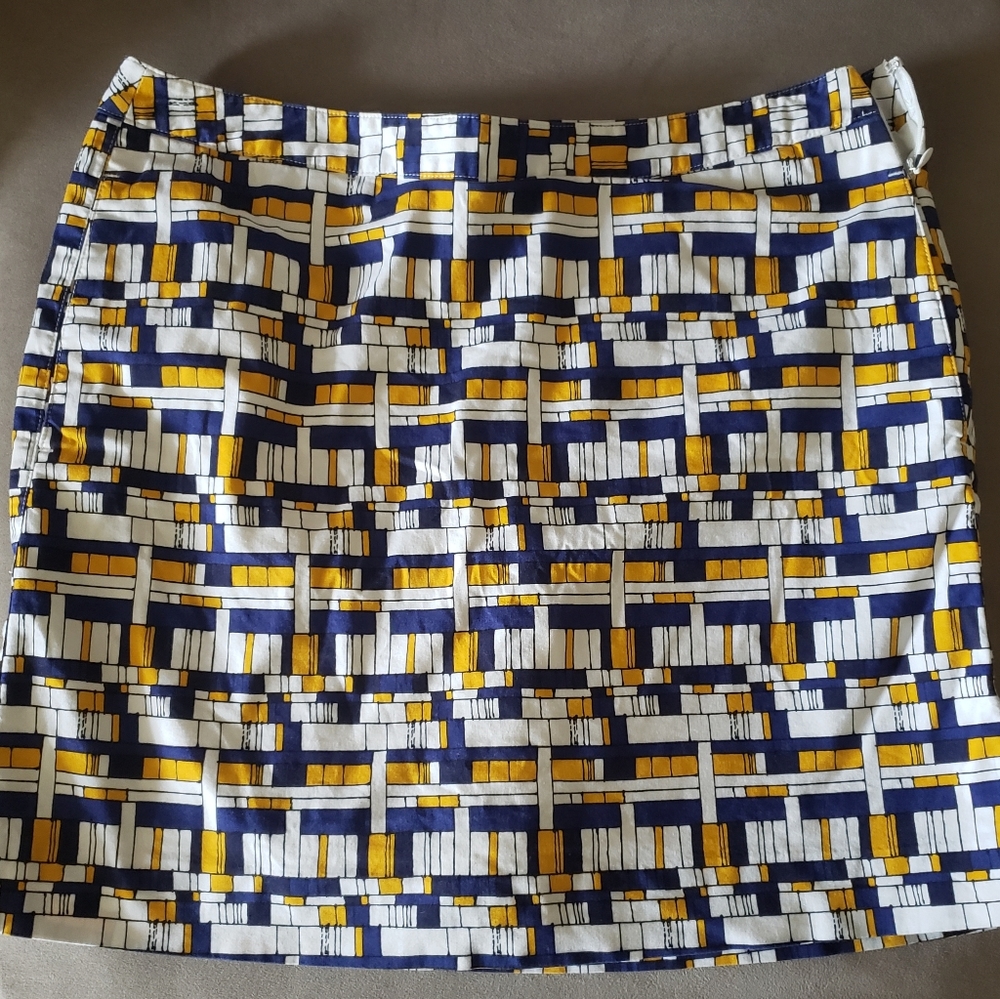Womens Lizgolf Abstract Skort 10